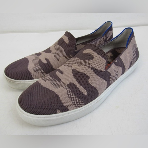 Rothy’s Retired Taupe Camo Print Sneaker Slip On Size 11 - Picture 2 of 11